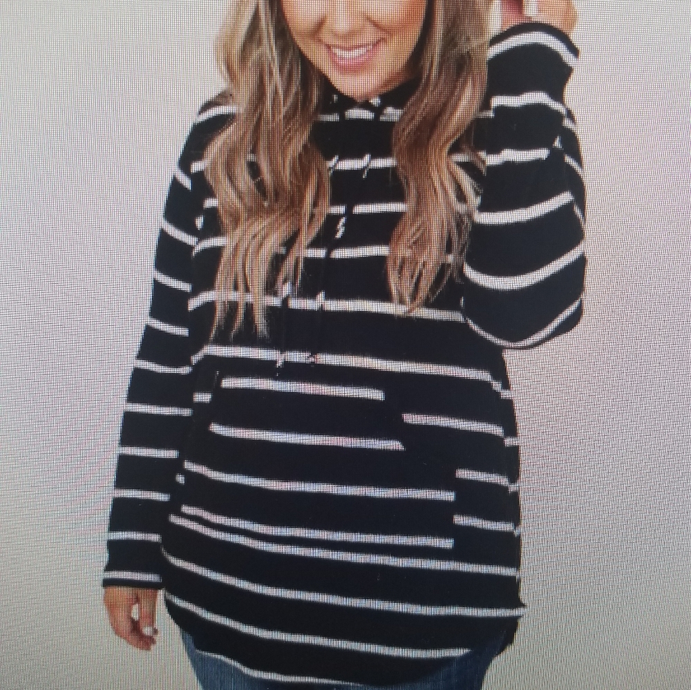 *SOLD* Striped Soft Hoodie